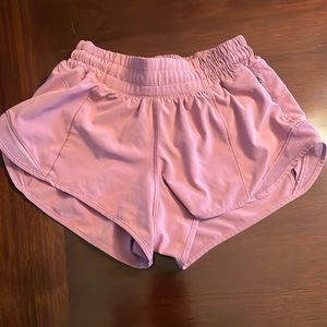 Purple lululemon shorts
